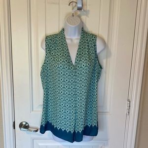 Rose & Olive Sleeveless Blouse